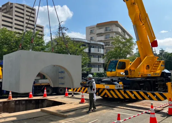 土木工事の現場
